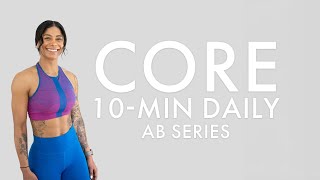 Strengthen your Core in Only 10 mins A Day | All fitness levels with modifications| No equipment.