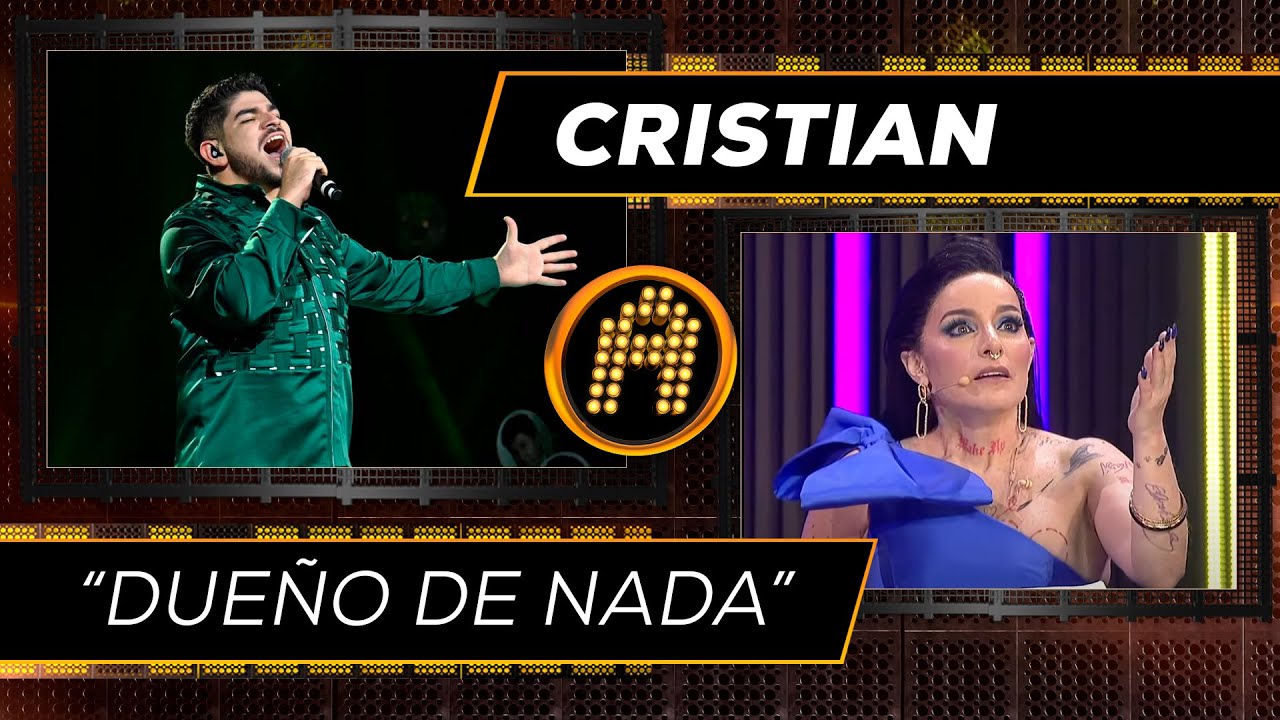 ¡La voz de Cristian erizó la piel del público al interpretar 