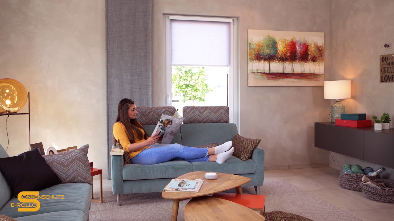 Smart Home - Sonnenschutz Elektrorollo mit Akku