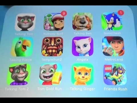 Talking Tom Gold Run vs Subway Surfers vs Sonic Dash Iron Ben vs Pridebot  vs Andronic Gameplay 