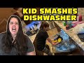 Kid Smashes Dishwasher Because He Didn't Want To Do Dishes! - Mom Cries! [Original]