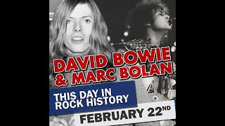 This Day in Rock History: February 22 | David Bowie + Marc Bolan