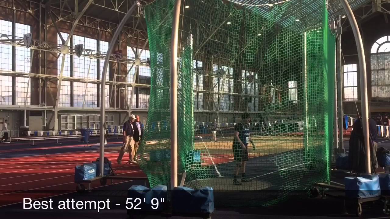 Andrew Rochon, SLHS '17 - Weight Throw 2016 Yale HS Track Invit - YouTube