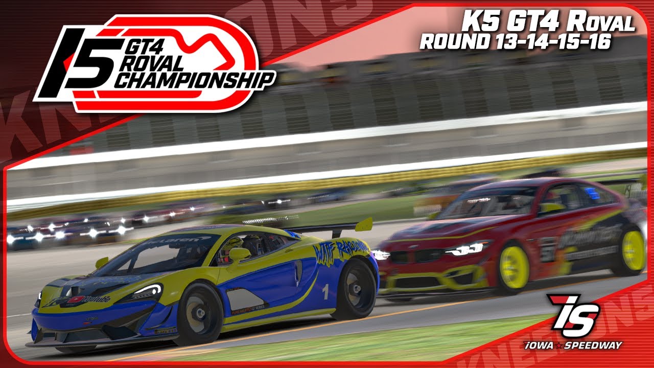 GT4 Roval Championship - Iowa Speedway Roval - iRacing - YouTube