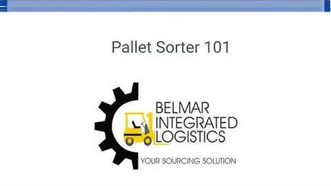 Pallet Sorter 101