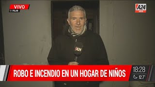 Entraron a robar a un hogar de niños y lo prendieron fuego: 6 bebés hospitalizados