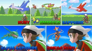 Opening Comparison - Pokémon Ruby, Sapphire, Emerald and ORAS | 4K GBA 3DS