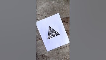 Draw an easy triangle mandala with me 🤩✨🖌️🌈#shorts #art #mandala #trending #viralvideo#ytshorts #fyp