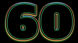 60 seconds | countdown timer with alarm #timer #countdown #neon