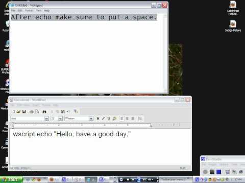 Windows Script Host. (Part 1.)