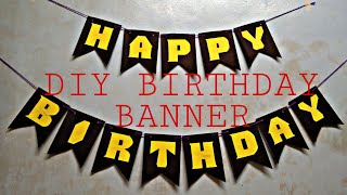DIY BIRTHDAY BANNER | BIRTHDAY DECORATION | Amy's Simple Art screenshot 3