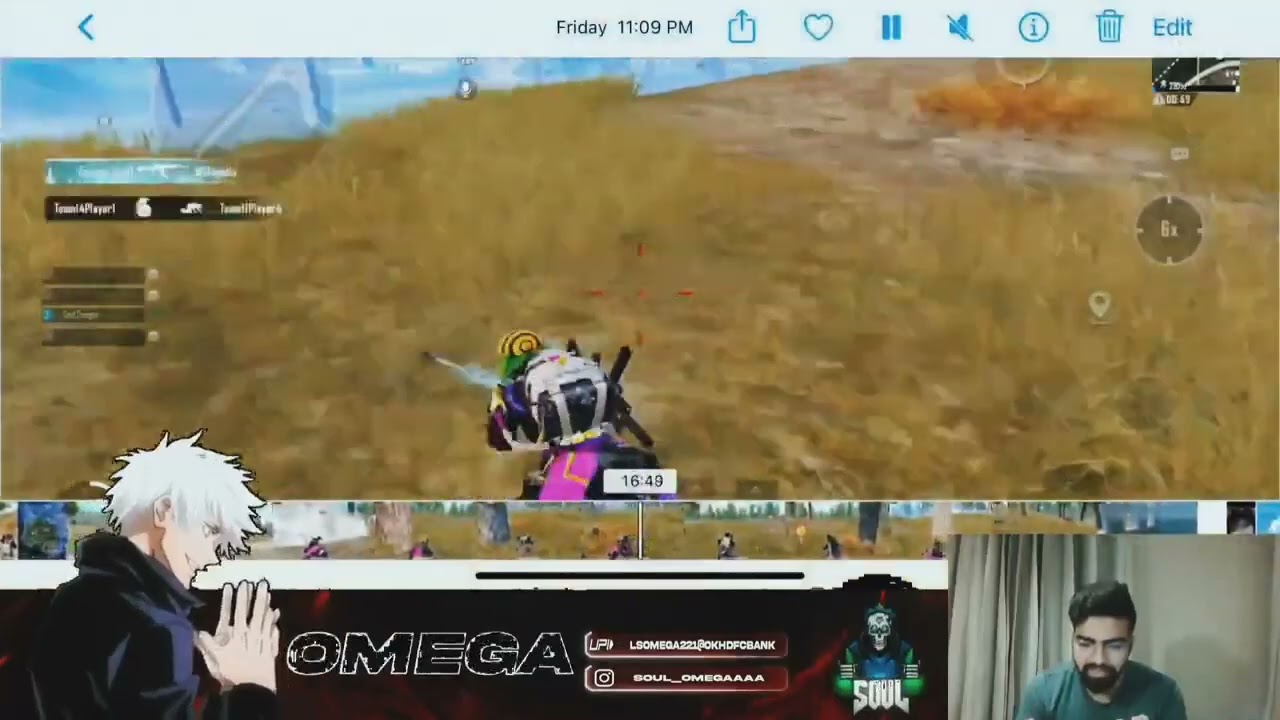 (POV)Omega killed jonathan ZGod POV🚀Omega 1v2 Godlike | Lan event BGMI | Soul vs Godlike fight