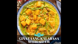 Ginataang Kalabasa with Sitaw