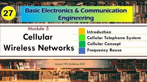 M5 L1| cellular telephone system | frequency reuse | Basic Electronics and commn VTU