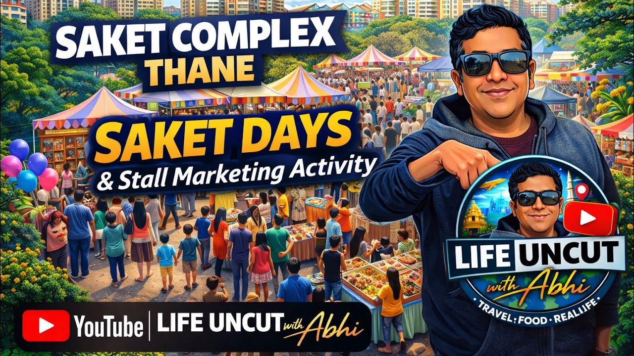 Vlog 7 | ठाण्यात Saket Days 🎪 | Saket Complex Stall Festival 