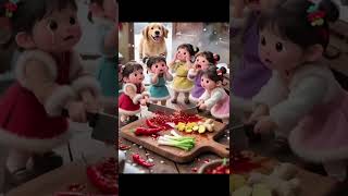 Lil Cuties And Their Brave Dog Fun Cooking Adventure