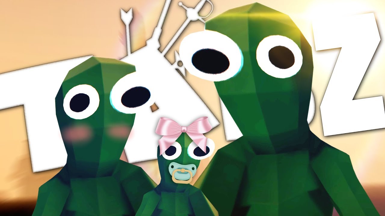 FAMILY OF ZOMBIES EATS HELPLESS MAN! - Totally Accurate Battle Zombielator Gameplay