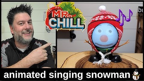⛄️🎶 Mr. Chill Talking Animated Snowman with Built in Projector & Speaker Plug