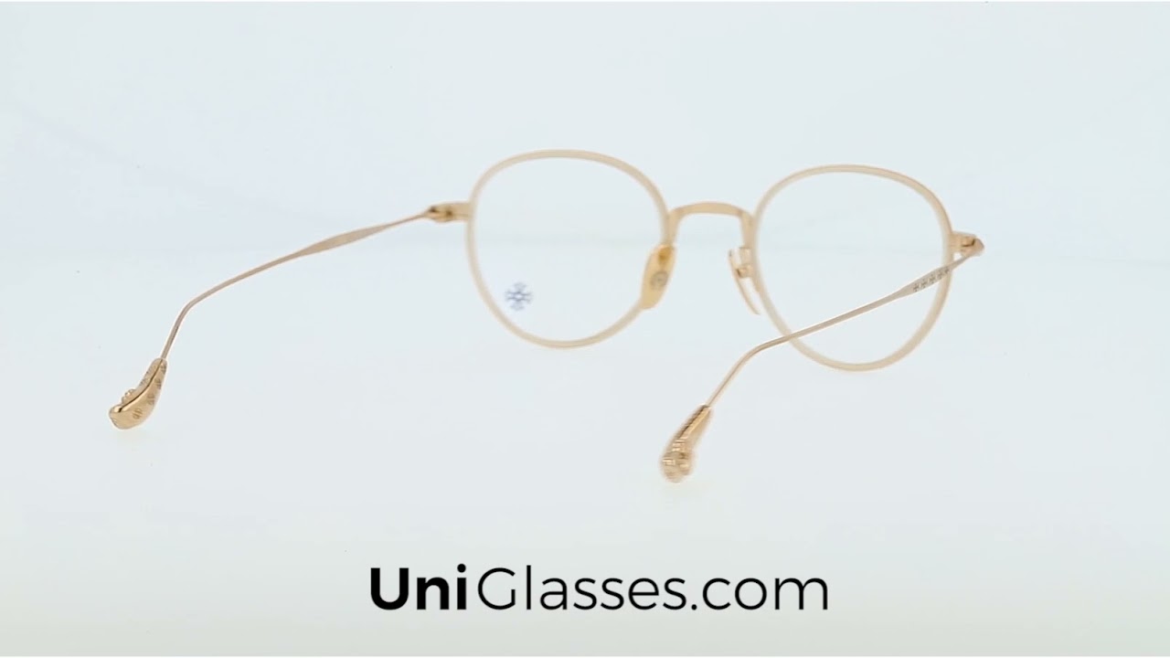 CHROME HEARTS BONE PRONE IV 11S 49 22 150 CRYSTAL MATTE GOLD 