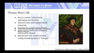 [We Read to Share] Utopia pt.1 | Thomas More's life and historical context | book review