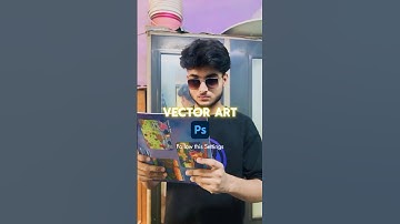 How to create Vector Art in Photoshop #shorts #tutorial