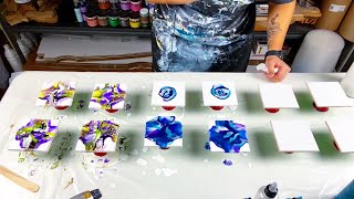 # 289  Dutch Pour on Coasters!  Full Tutorial | Acrylic Pour Painting