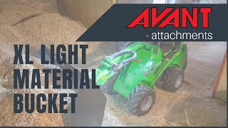 Avant attachments: XL light material bucket