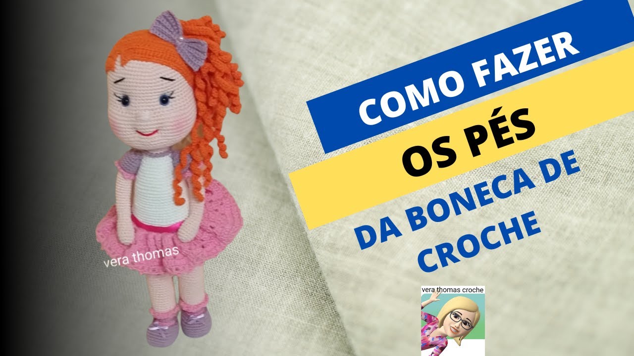 COMO FAZER  PÉ PERFEITO DA (BONECA DARA) DE CROCHE amigurumi ( parte 1/6)