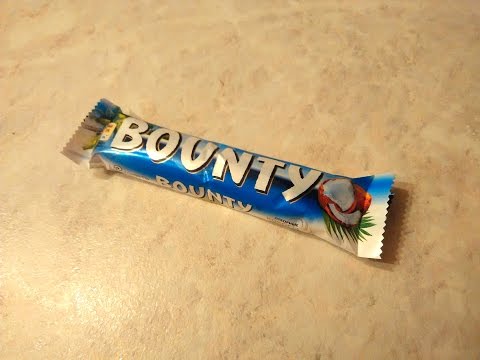 ОБЗОР ШОКОЛАДНОГО БАТОНЧИКА БАУНТИ (Bounty Mars Inc coconut candy review)