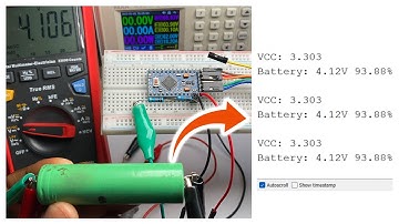 Accurately Read Battery Voltage with an Arduino and Voltage Divider | Pro Mini | 18650 | ATmega328p