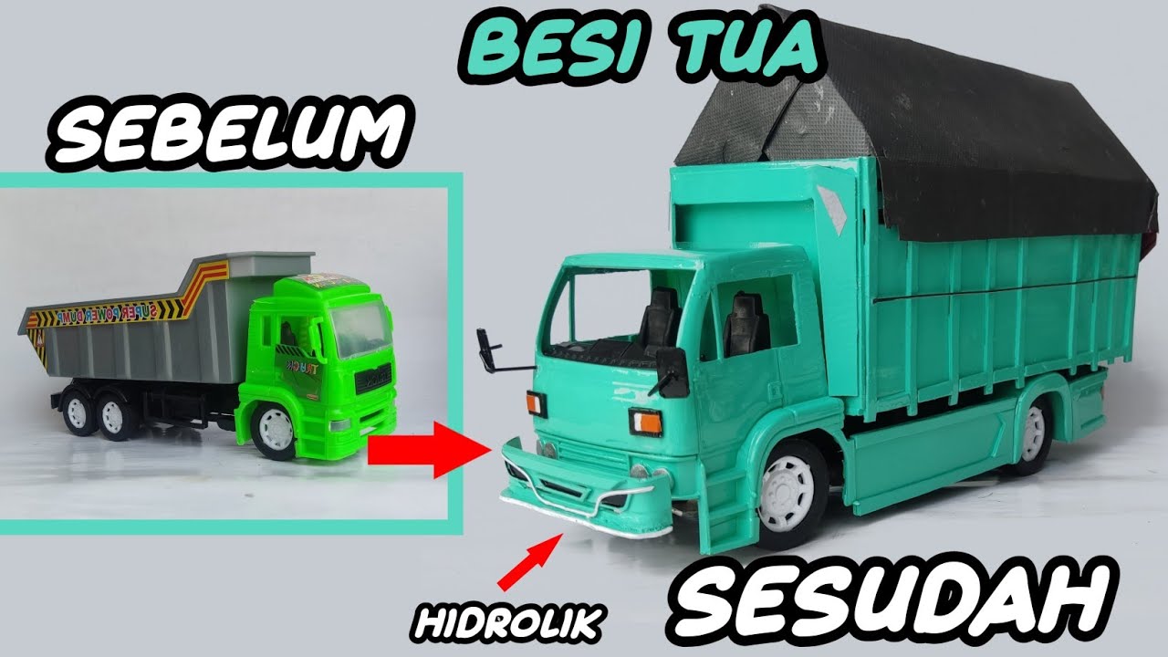 MODIFIKASI TRUK PLASTIK MENJADI TRUK UMPLUNG CAK SLAMET SEMUA ADA