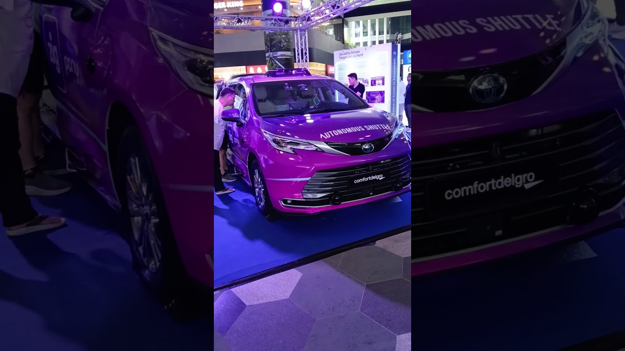 ComfortDelgro Zig x Pony.ai Toyota Sienna Hybrid on Display 