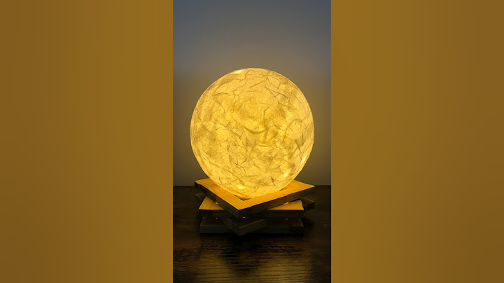 Making a Moon Lamp #moonlamp #3dlamp #moonlight lamp #papiermache #shortstutorial