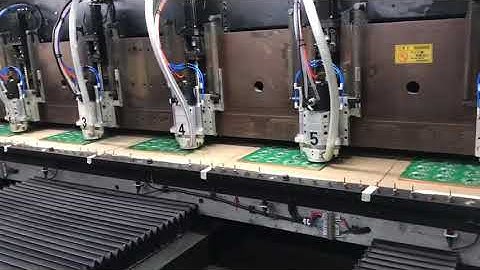 CNC PCB Machine 6 Spindle Routing Machine