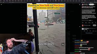 New York flood is insane.. — Asmongold TV