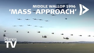 Middle Wallop Massed Helicopter Approach 1996 - 90 Aircraft