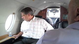 Beechjet 400a landing DuPage