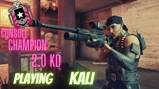 How A 2.0 Kd Controller Champions Plays Ranked Kali - Rainbow Six Siege - Console Champion