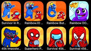 Survivor In Rainbow Monster (Rainbow IO Story + But Alphabet Lore + DOP) 456 (Imposter + Superhero)