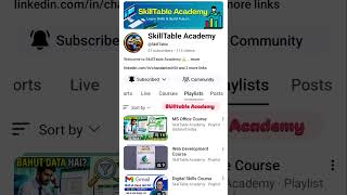 Best computer course 🖥️ Channel #skilltable #education #computer #excel #computereducation #coding