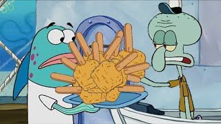 You forgot your king size ultra krabby supreme with the works double batter fried on a stick