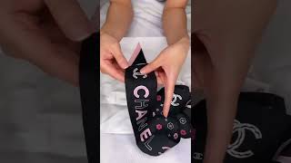 Unboxing a Chanel twilly - the only twilly I liked from them since I mostly prefer the Dior patterns