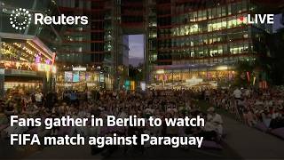 LIVE: Fans gather in Berlin to watch World Cup match against Paraguay
