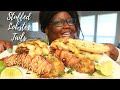 A MUST TRY! STUFFED LOBSTER TAILS RECIPE | Asmr 실제 요리 소리