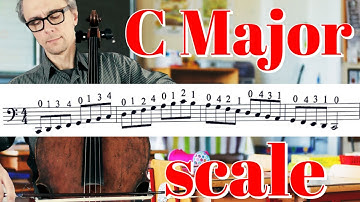 How to Play C Major 2 Octaves Cello Scale | Cello Teacher Tips and Exercises for Beginners