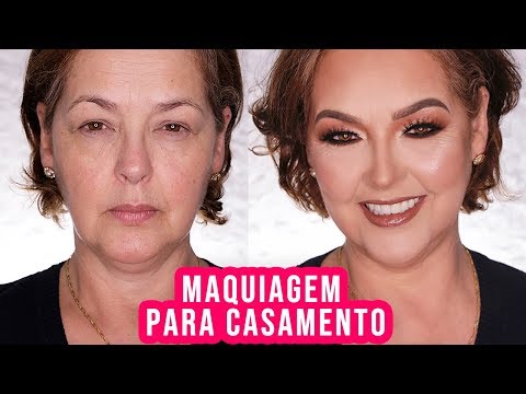 MAQUIAGEM PELE MADURA PARA CASAMENTO - NOIVA, MADRINHA, MÃE DA NOIVA...