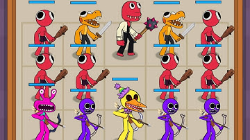 Merge Rainbow Friend New Update - Max Level Gameplay Rainbow Friends - Merge Gameplay 2