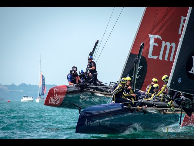 EMIRATES TEAM NZ FINISH PRACTICE RACE DAY ON A HIGH - Emirates Team New Zealand