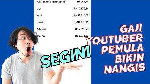 GAJI YOUTUBER PEMULA 2023 BIKIN KAGET