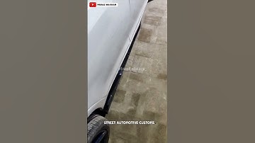 Front bumper Splitters + Side Skirtings Gloss Black+Monster Spoiler installed on Maruti Suzuki Swift